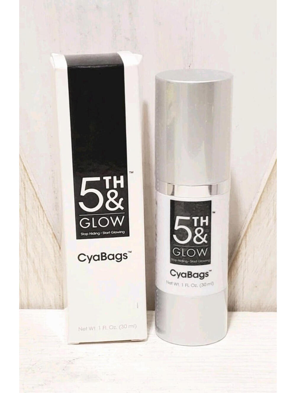 5TH & Glow CyaBags Line Smoother Serum for Eye Wrinkles Bags and Puffiness NIB